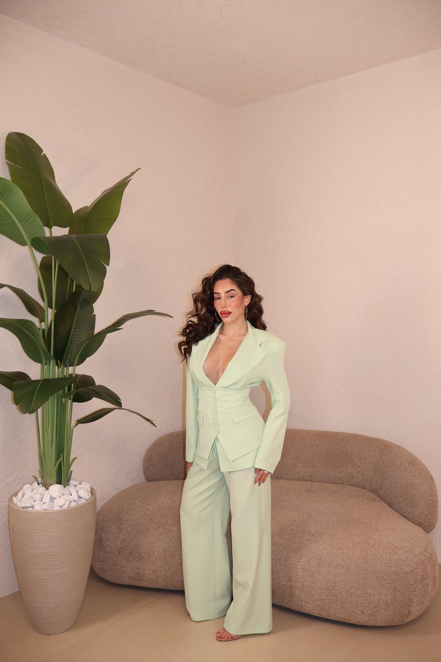 PRE-ORDER Tailleur Bustier menta