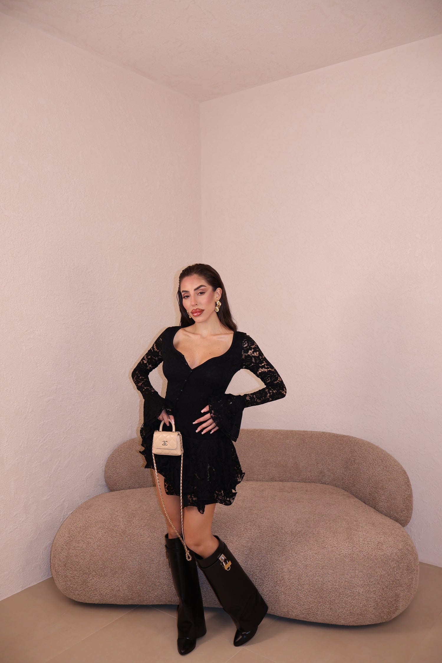 Abito Leonie Pizzo black