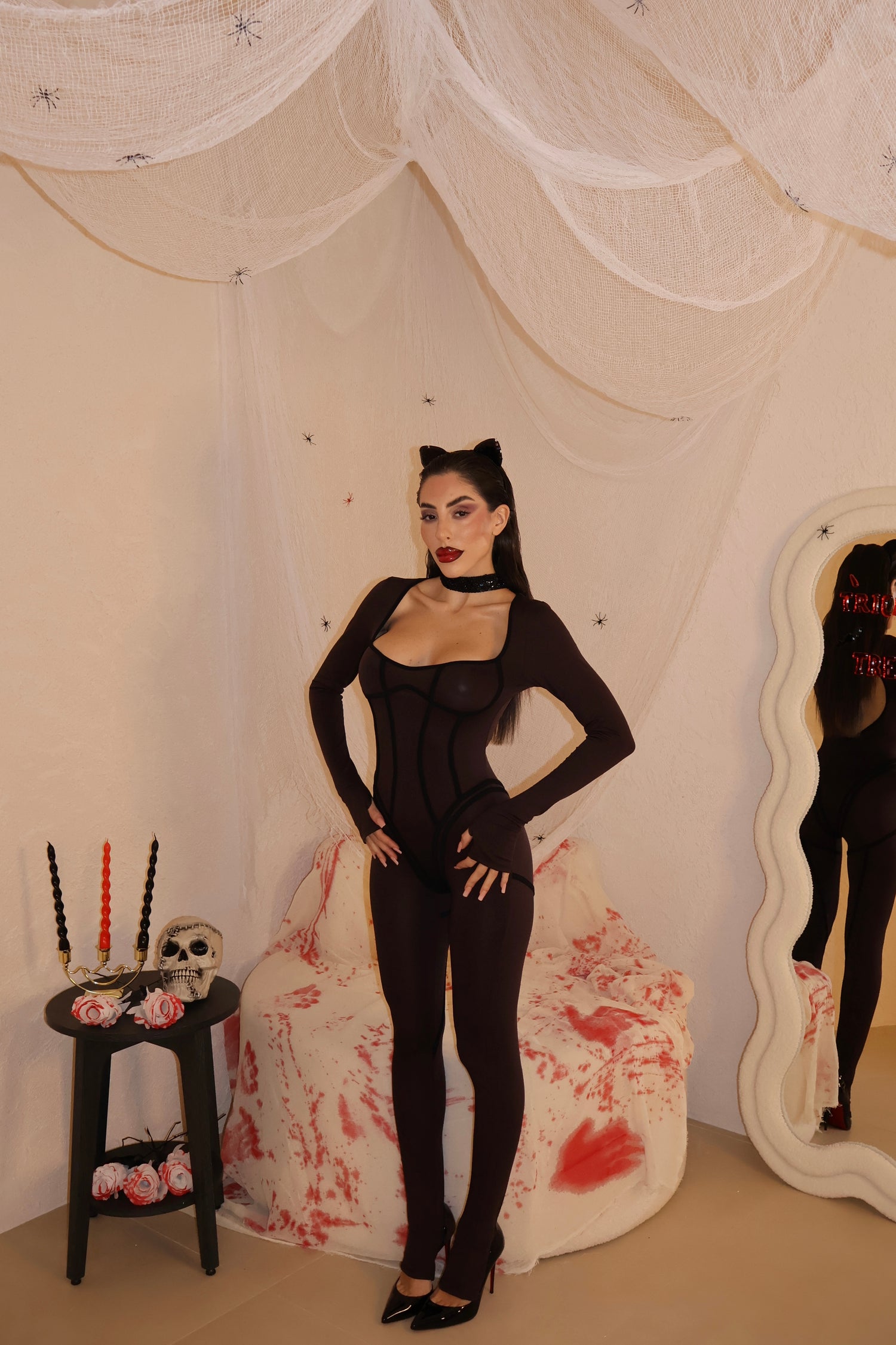 Jumpsuit Cat Woman choco