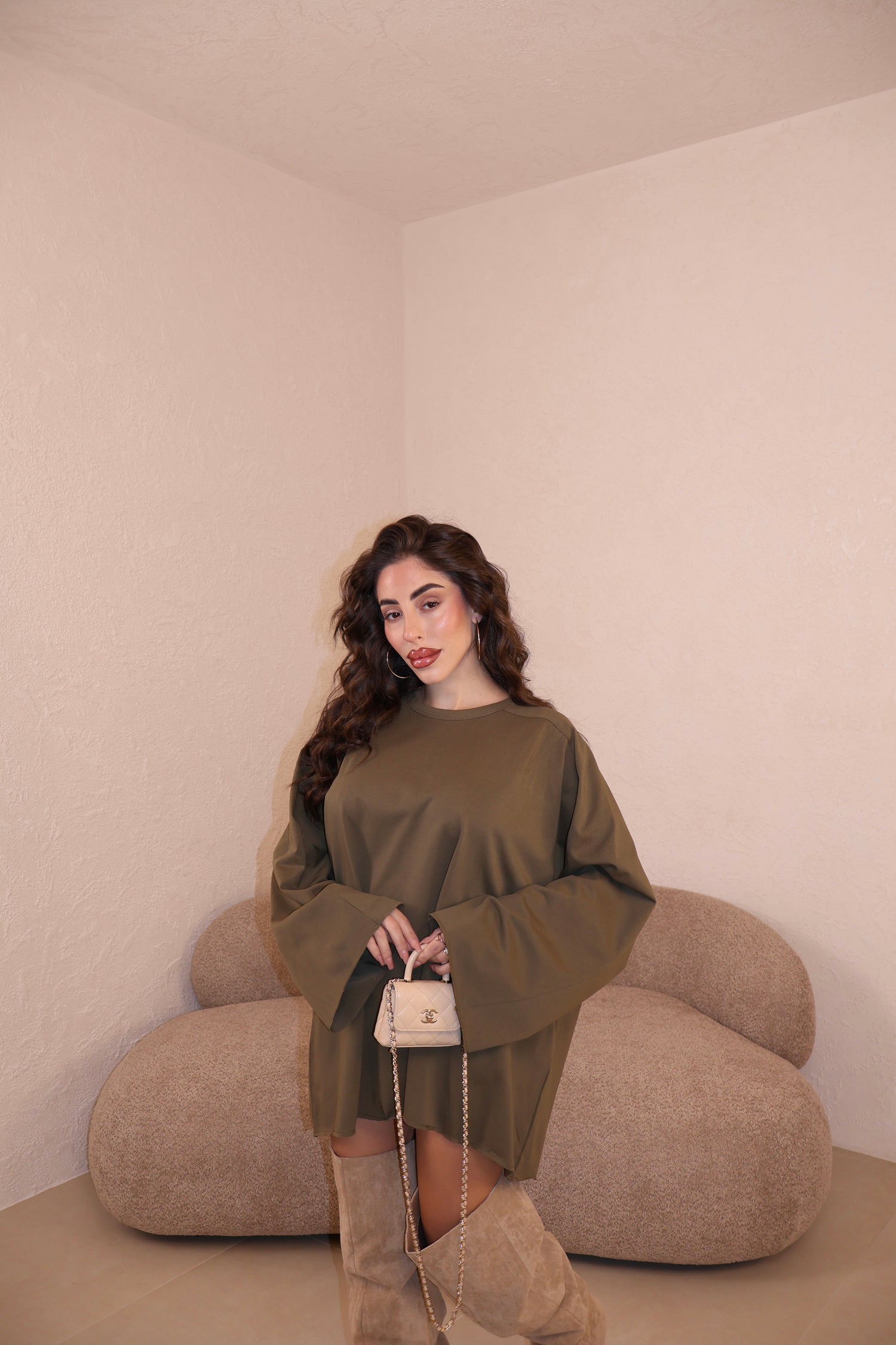 Maglia Over Size military