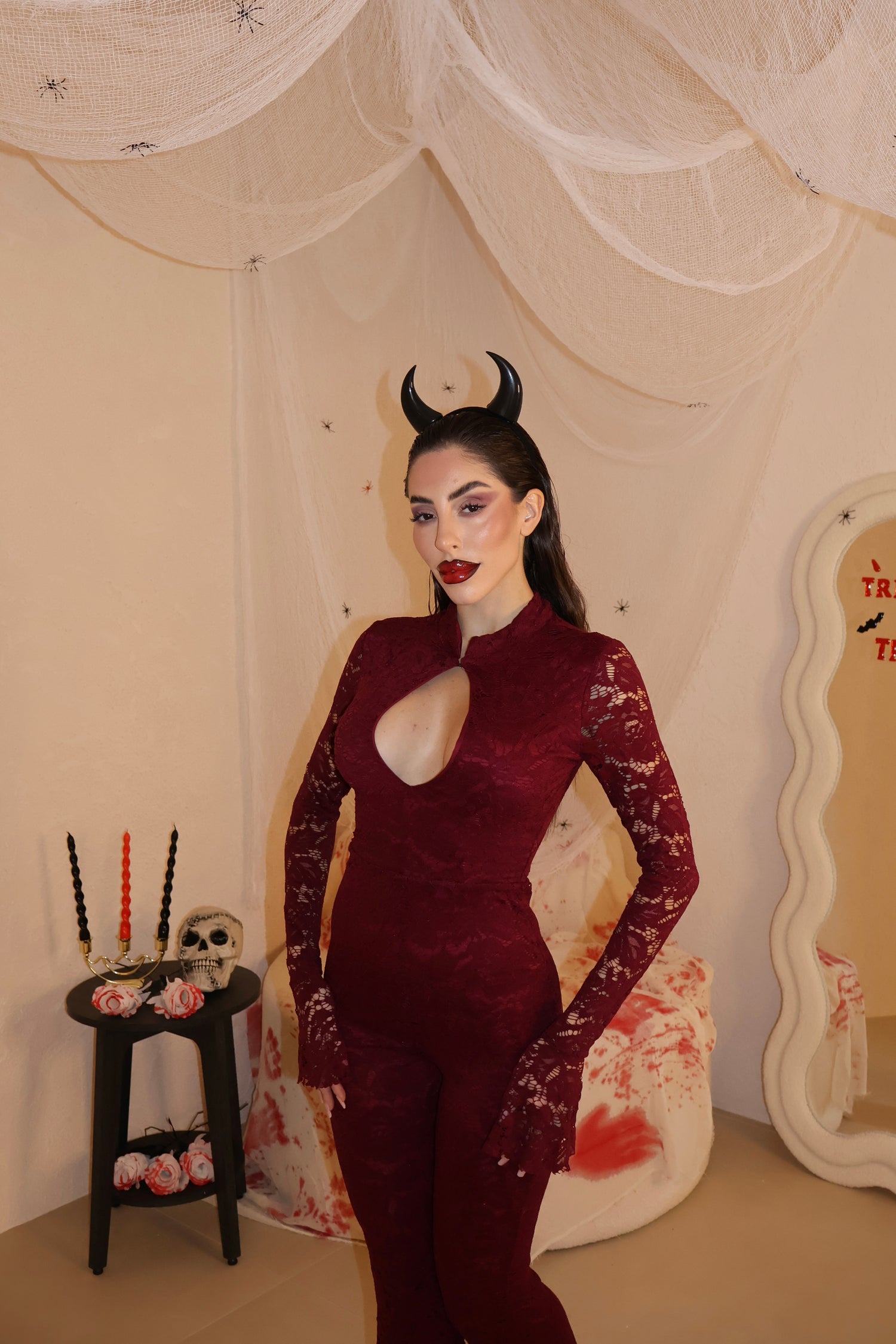 Jumpsuit Megan bordeaux