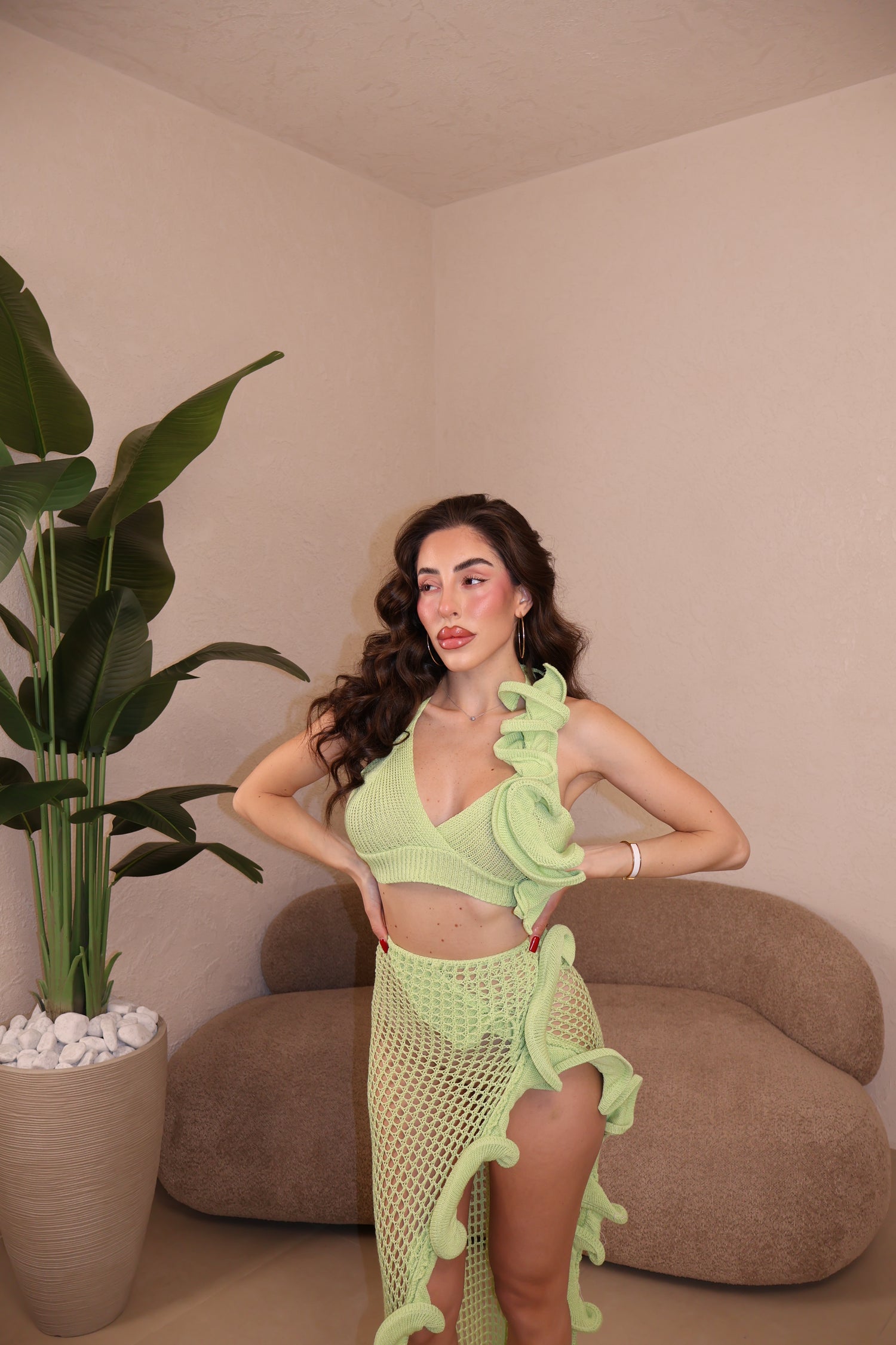 Co/Ord Filo verde mela