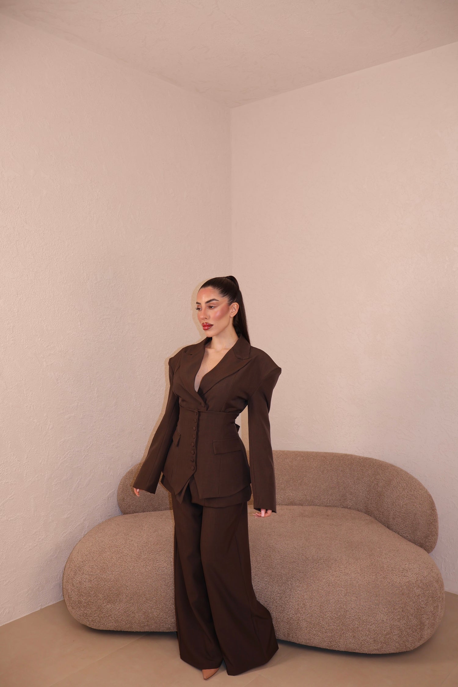 PRE-ORDER Tailleur Bustier choco