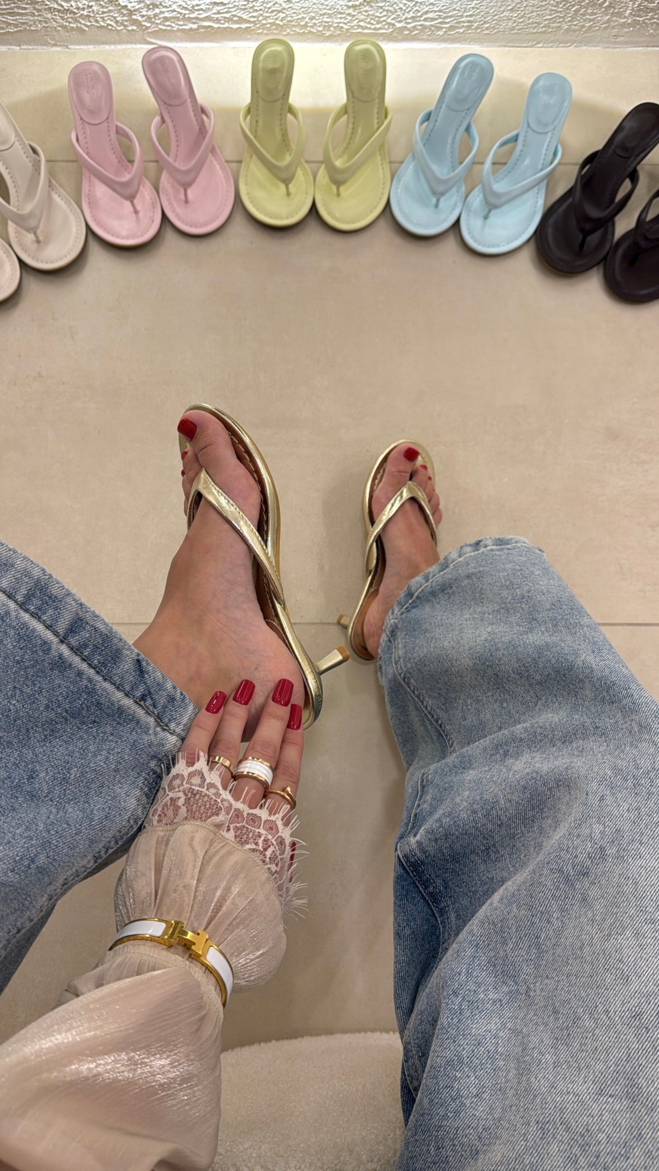 Infradito Kylie gold