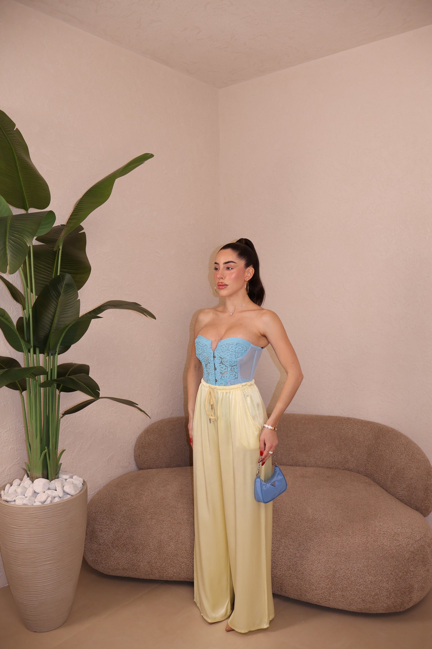 Pantaloni Soft jaune