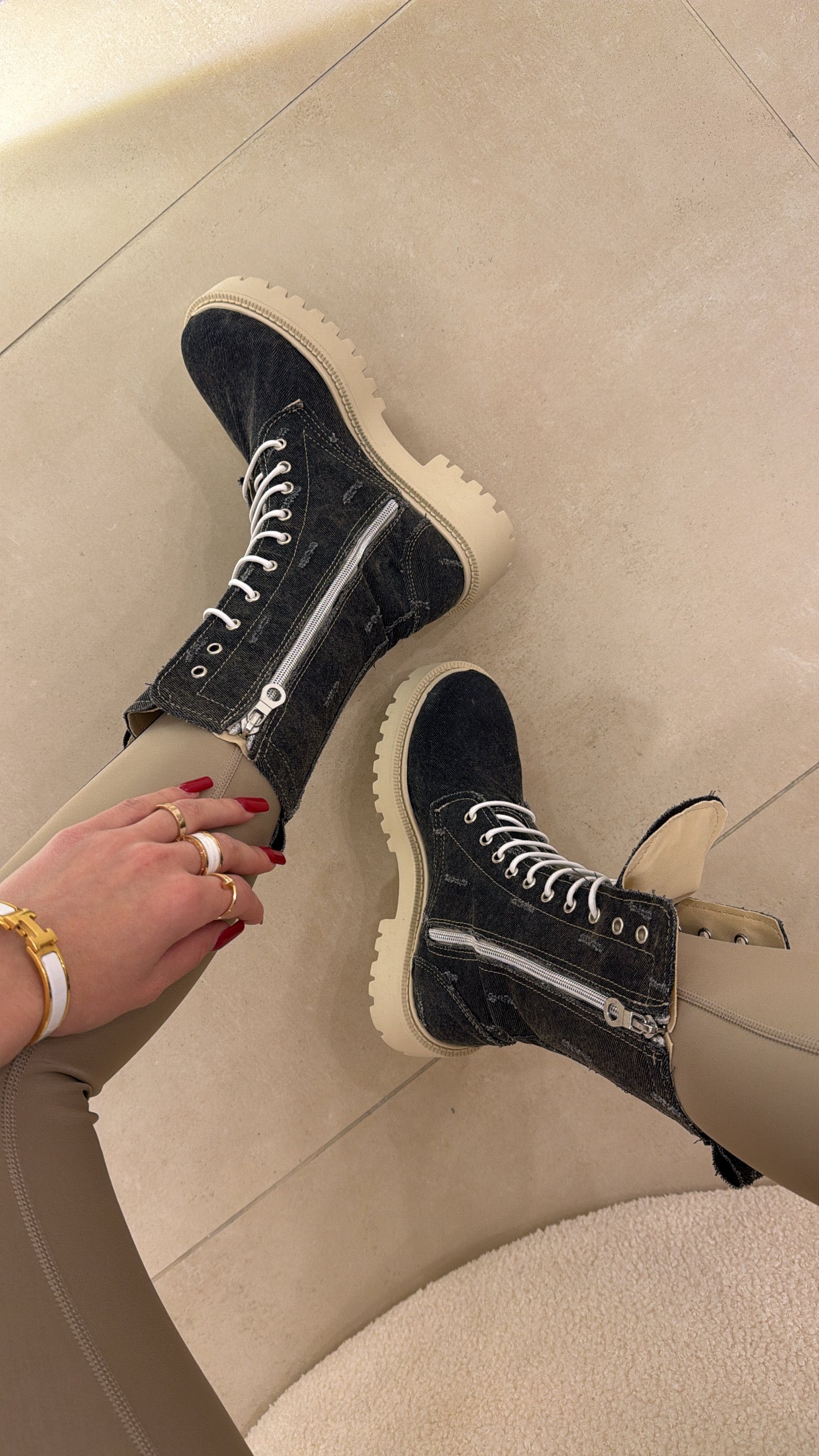 Anfibi Ibiza denim-MADE IN ITALY