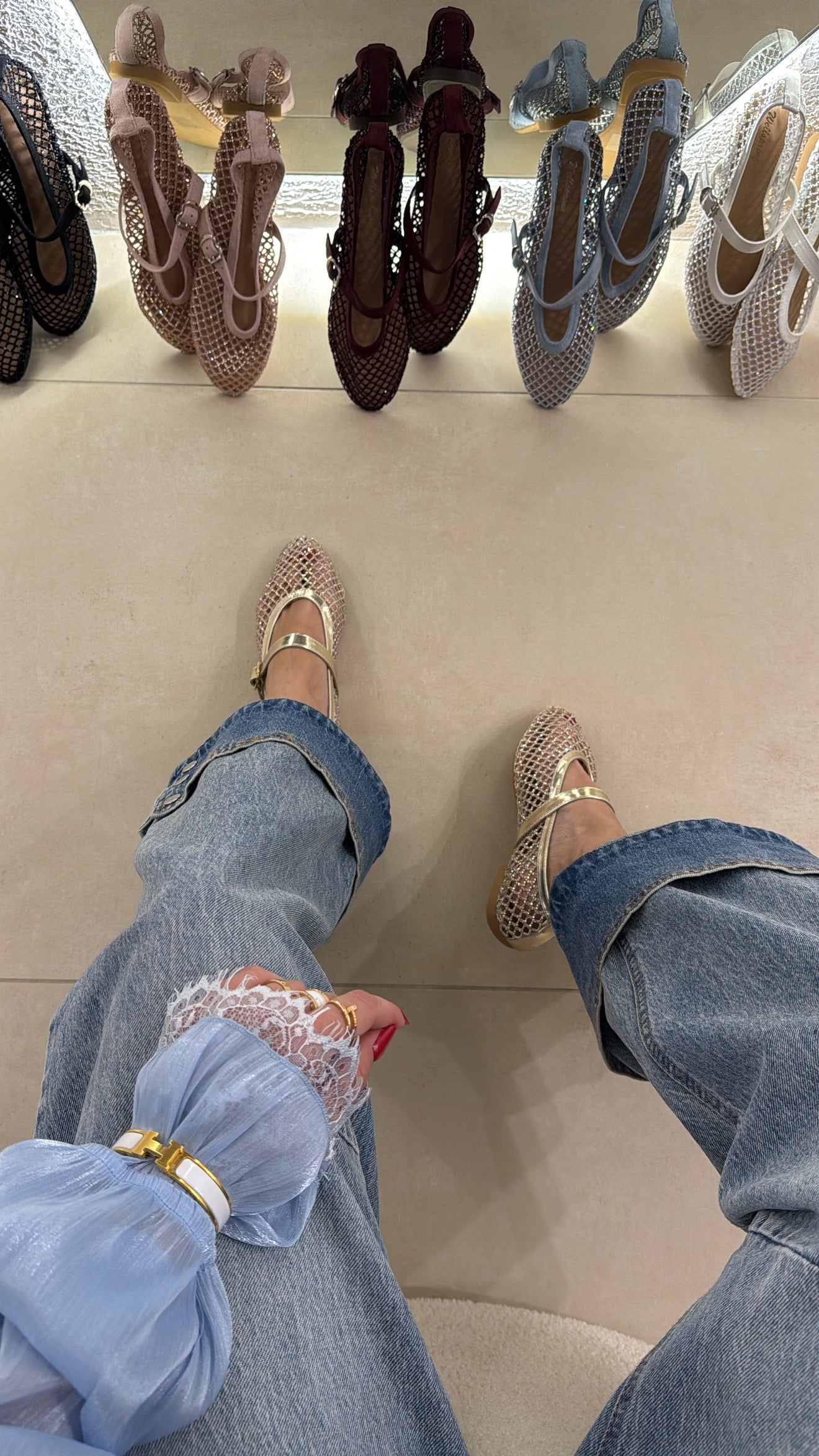 Ballet Flats gold
