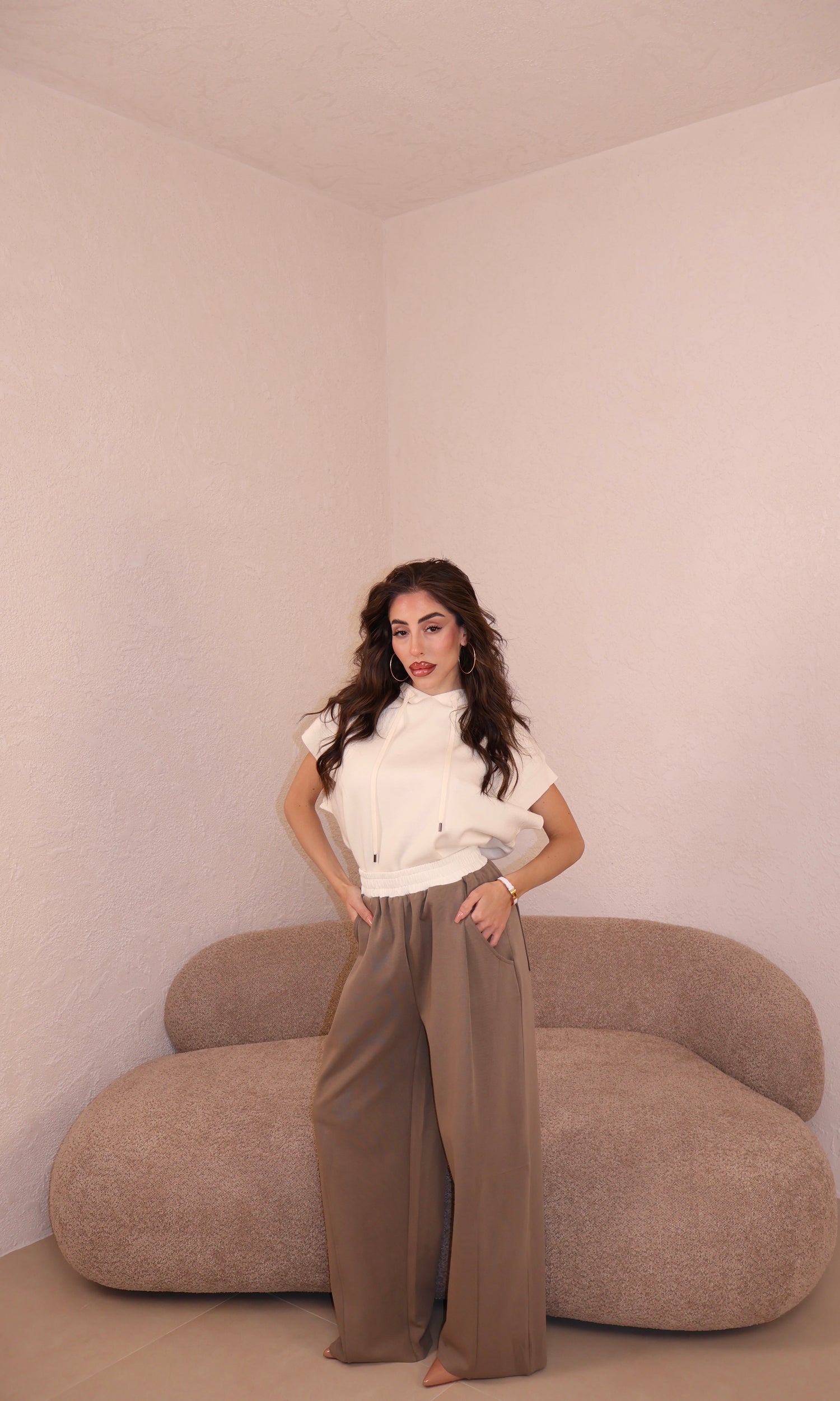 Pantaloni Tuta Soft fango