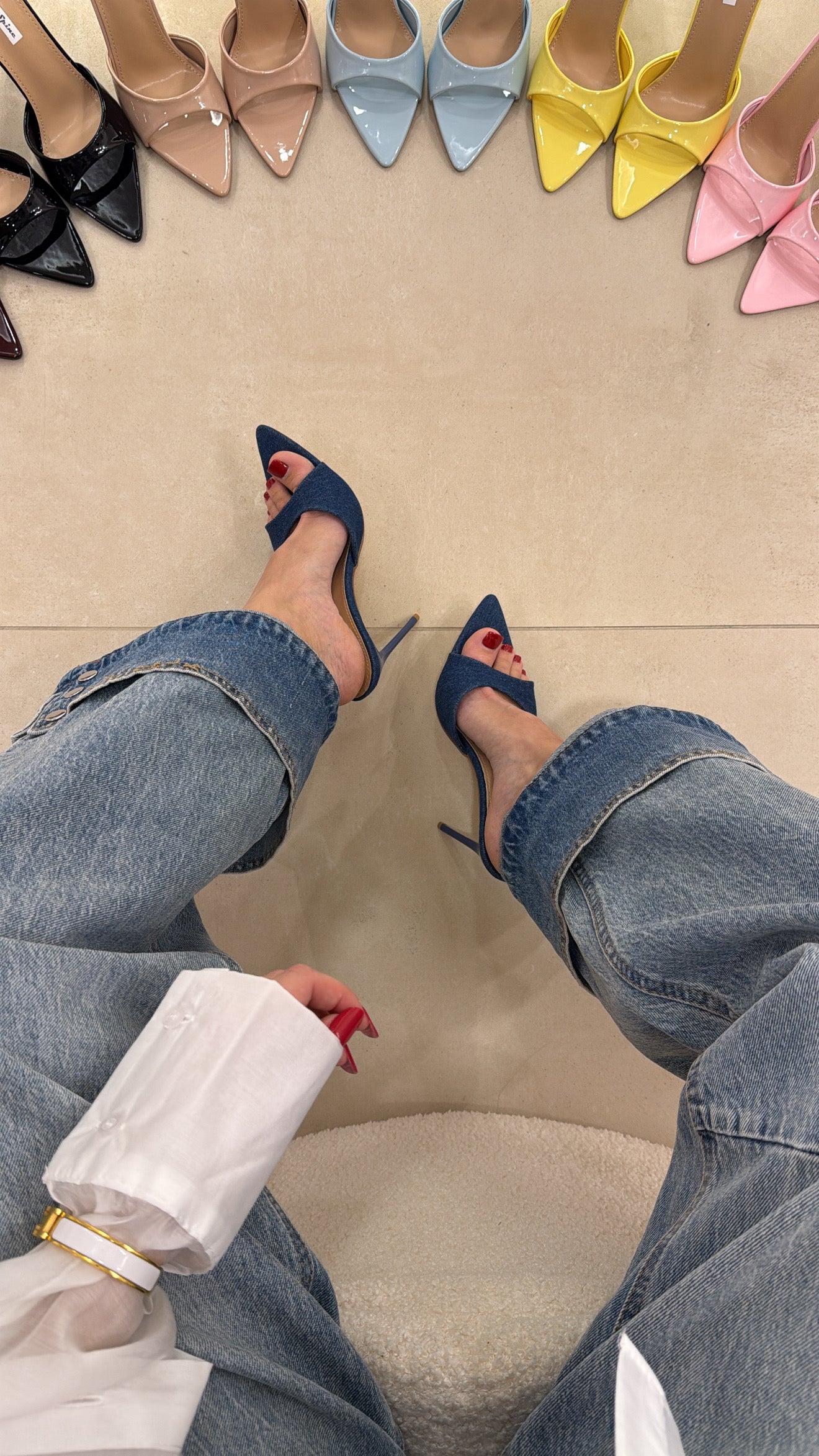 Mules Paris denim