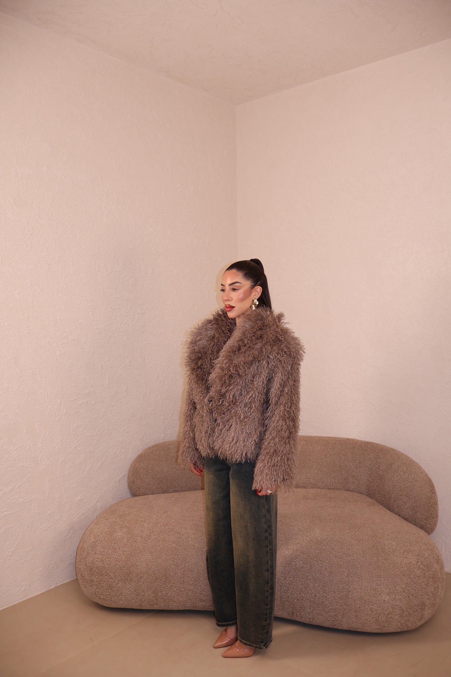 Pelliccia Mongolia fango