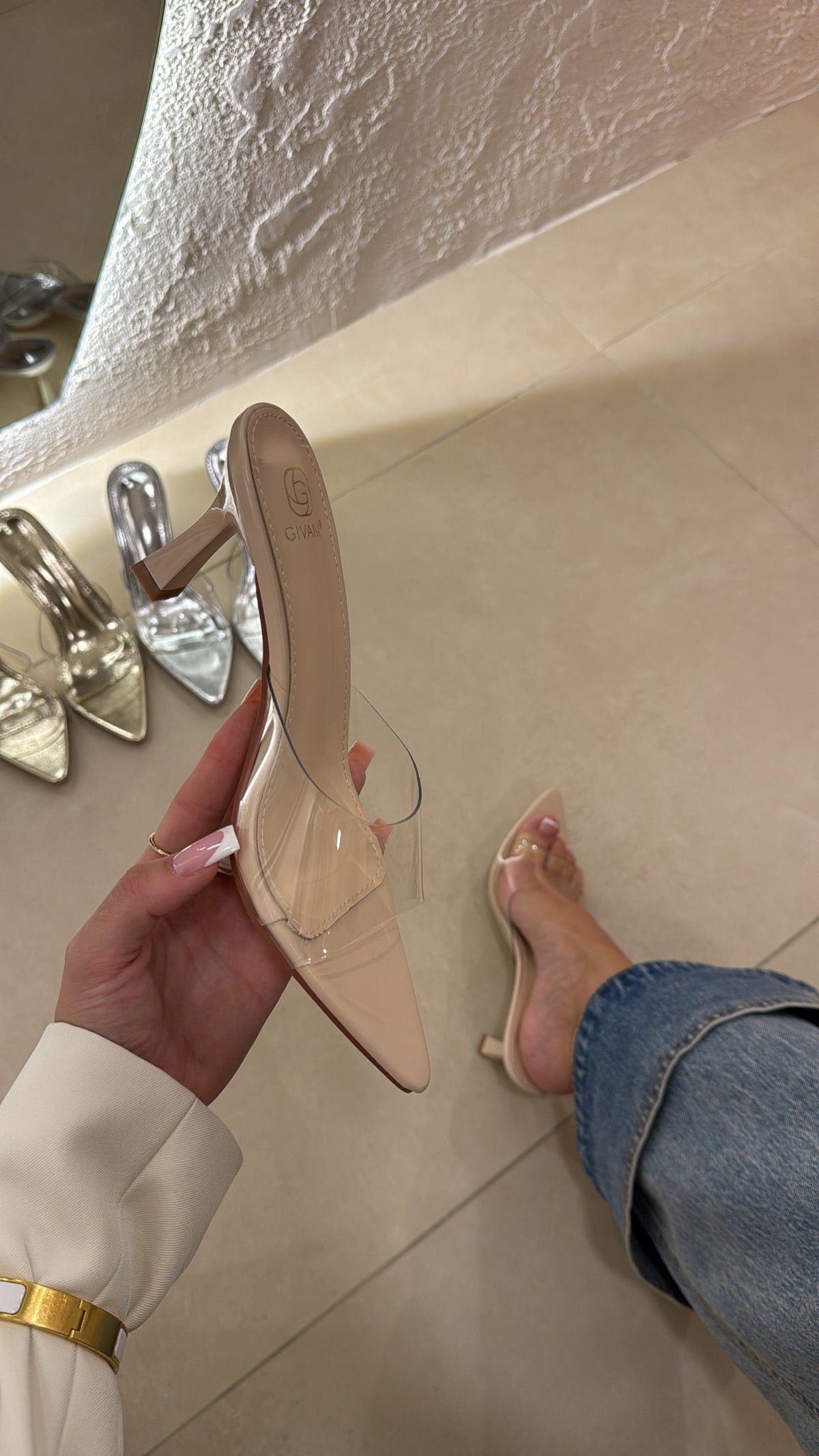 Mules Vinile cipria