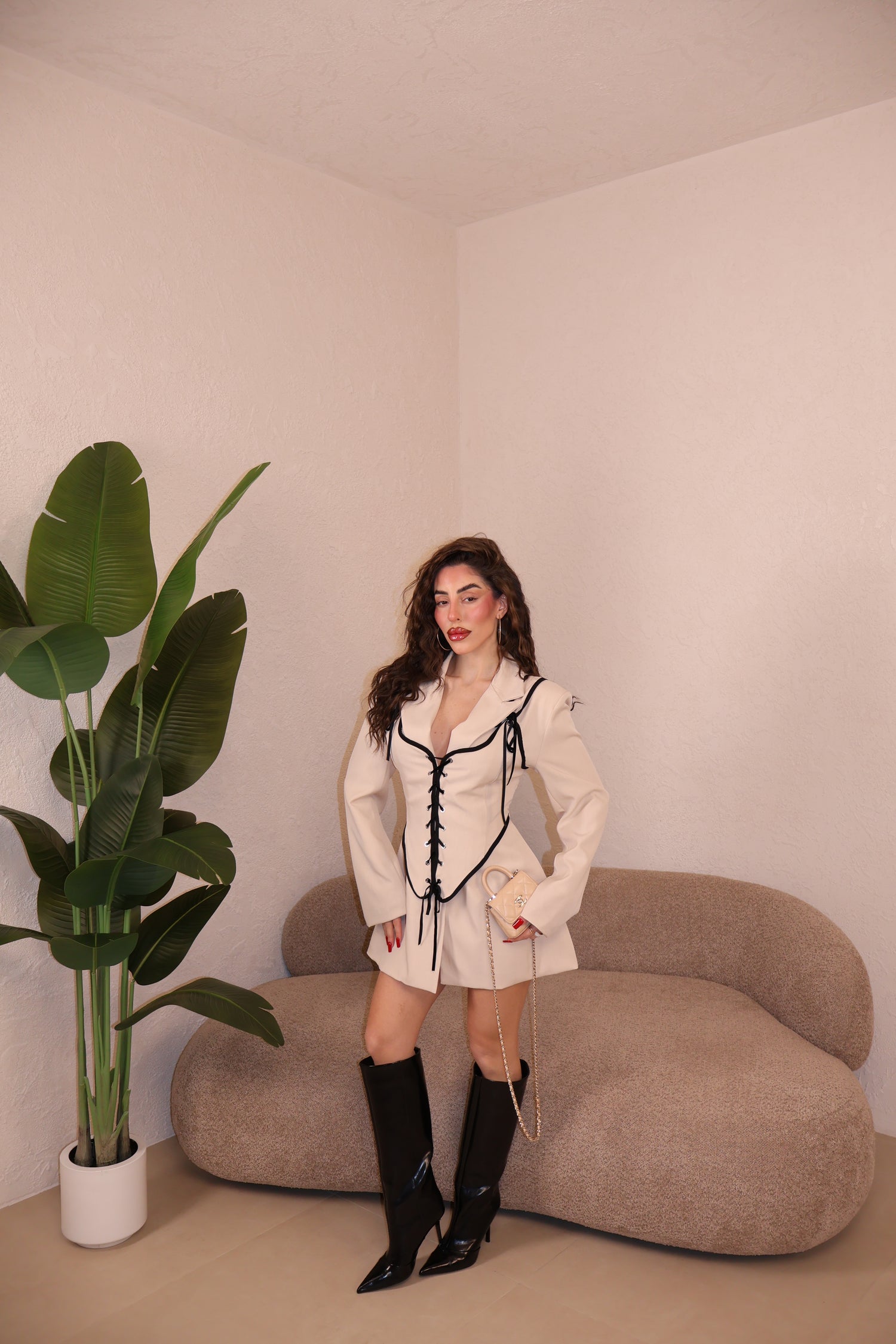 Blazer Bustino panna